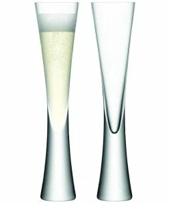 LSA International Moya Flute Champagne Glasses (Pair)
