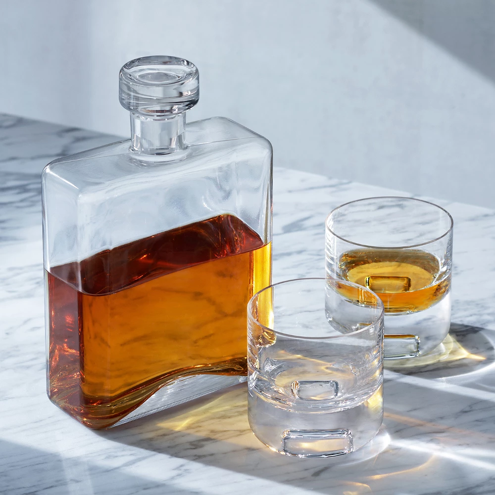 LSA International Cask Whisky Set Clear 1 Decanter Complete with 2 Glasses 8 LSA International Cask Whisky Set Clear 1 Decanter Complete with 2 Glasses